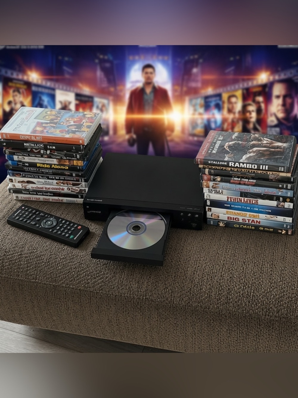 MEGATEK DVD Player Bundle – Remote, HDMI Cable & 20+ Movies/DVDs